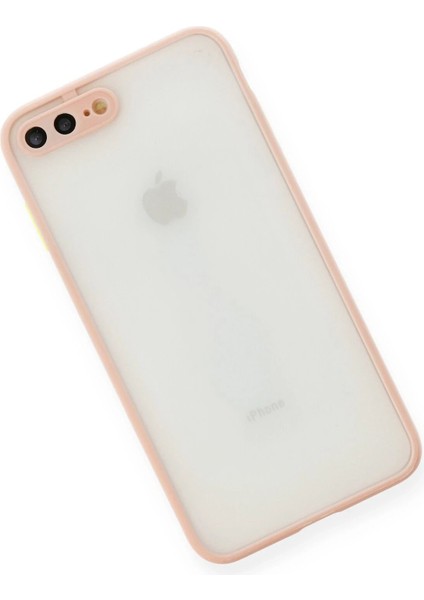iPhone 7 Plus Kılıf Montreal Silikon Kapak - Pembe - YKD3412-3110