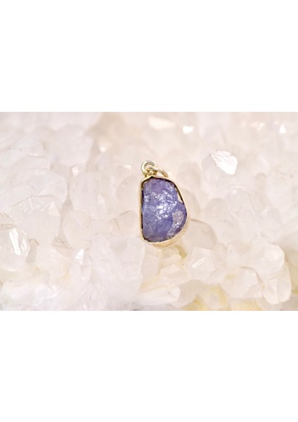 Tanzanit Taşı Gümüş Kolye Minimal Tasarım fiyatları