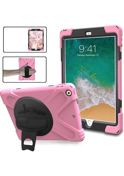 Ipad Pro 10.5 3 Katmanlı Standlı Zırh Kılıf/shockproof CASE-(1903) - YKD6147-8838
