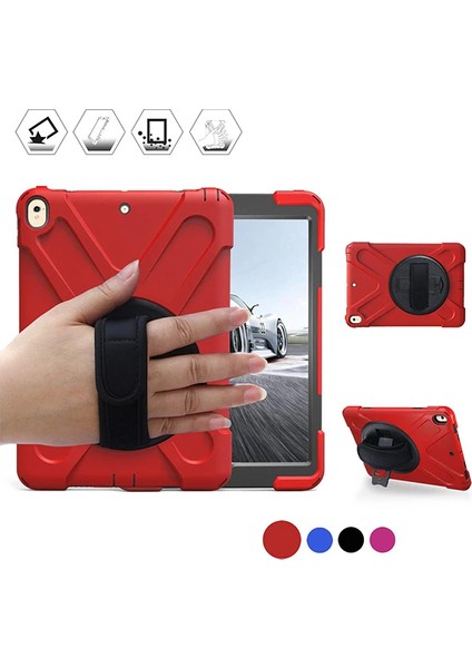 Ipad Pro 10.5 3 Katmanlı Standlı Zırh Kılıf/shockproof CASE-(1903) - YKD6147-8838