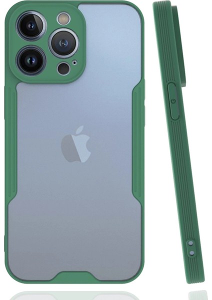 iPhone 14 Pro Kılıf Platin Silikon - Yeşil - YKD6560-2286