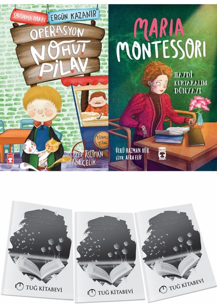 Operasyon Nohut Pilav ve Maria Montessori Haydi Kurtaralım Dünyayı 3 + Hediyeli