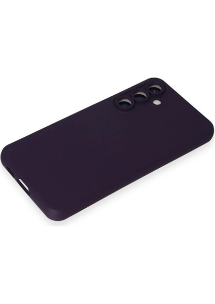 Samsung Galaxy S24 Kılıf Nano Içi Kadife Silikon - Mor - YKD4029-2748