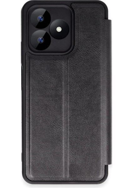 Realme Note 50 4g Kılıf Flip Cover - Siyah - YKD9001-4535