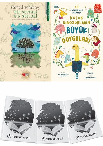 Bir Şeftali Bin Şeftali ve Küçük Dinozorların Büyük Duyguları + Hediyeli