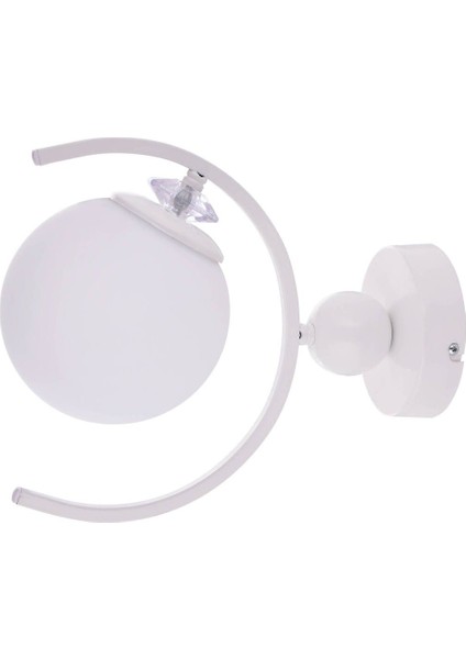 Beyaz Gülçe Aplik (Byz Opal Camlı) Dekoratif Duvar Süsü fiyatları