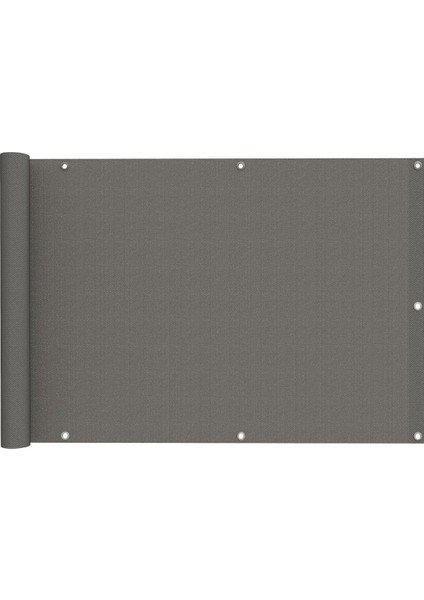 Gri Polyester Balkon Demiri Brandası 4.5m x 65CM, Su Geçirmez, Hafif ve Dayanıklı fırsatları