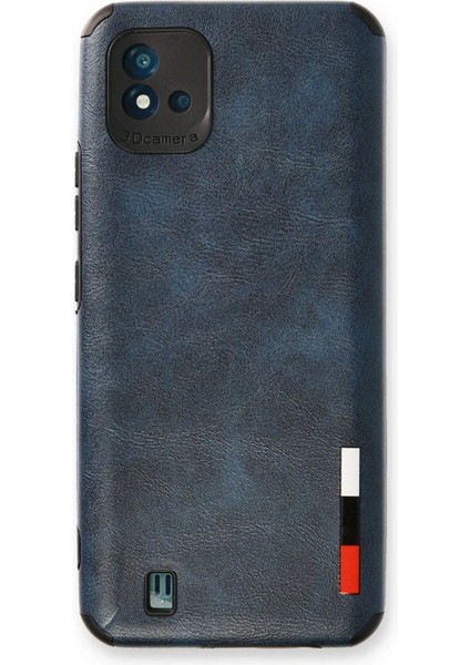 Realme C11 2021 Kılıf Loop Deri Silikon - Lacivert - YKD3310-6295