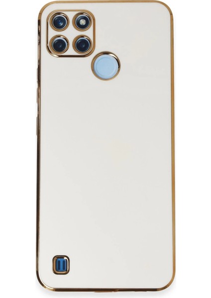 Realme C25Y Kılıf Volet Silikon - Beyaz - YKD8793-5133