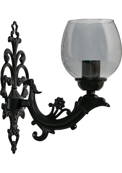 Siyah ve Füme Renklerde Şık Camlı Duvar Aplik, Modern Tasarım ve Kaliteli Işçilik fırsatları