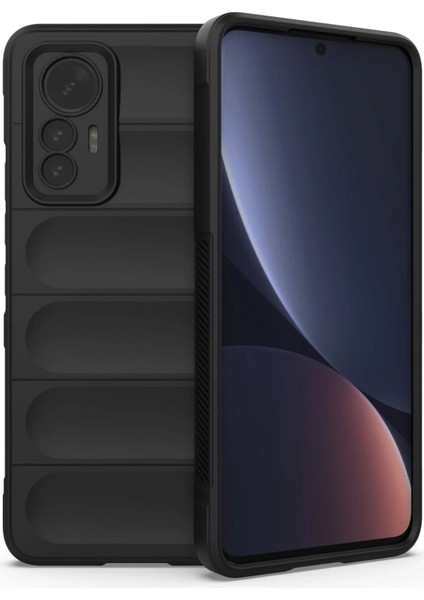 Xiaomi Mi 12 Lite Kılıf Optimum Silikon - Siyah - YKD7774-2806