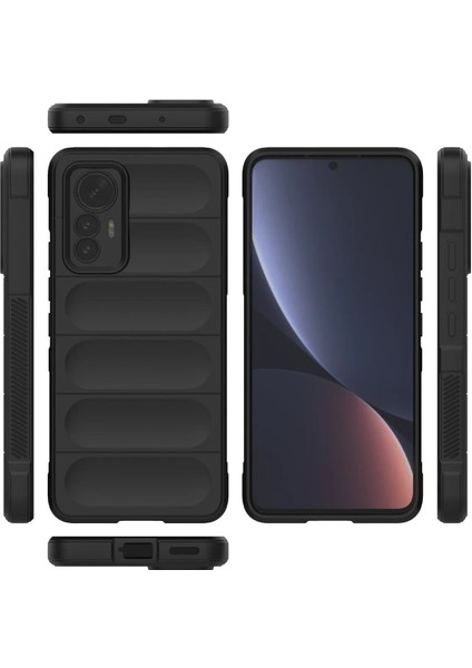 Xiaomi Mi 12 Lite Kılıf Optimum Silikon - Siyah - YKD7774-2806