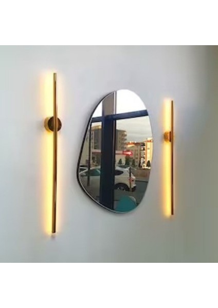 Modern Gold Kaplama Tekli Aplik 80 cm Günışığı, Şık ve Zarif Aydınlatma Seçeneği