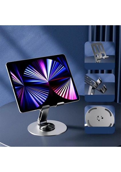 Ally 720 Derece Ayarlanabilir Alüminyum Telefon-Tablet STANDI-(1903) - YKD1161-8539