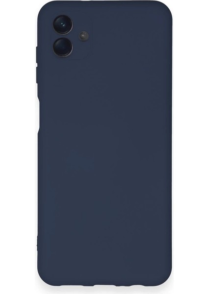 Samsung Galaxy A04 Kılıf Nano Içi Kadife Silikon - Lacivert - YKD2766-5990
