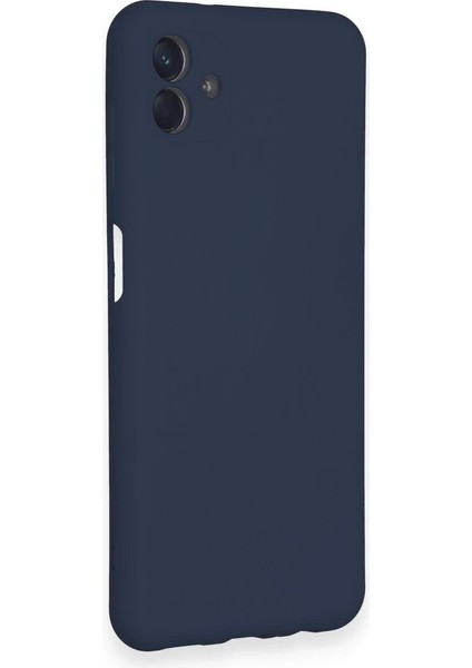 Samsung Galaxy A04 Kılıf Nano Içi Kadife Silikon - Lacivert - YKD2766-5990