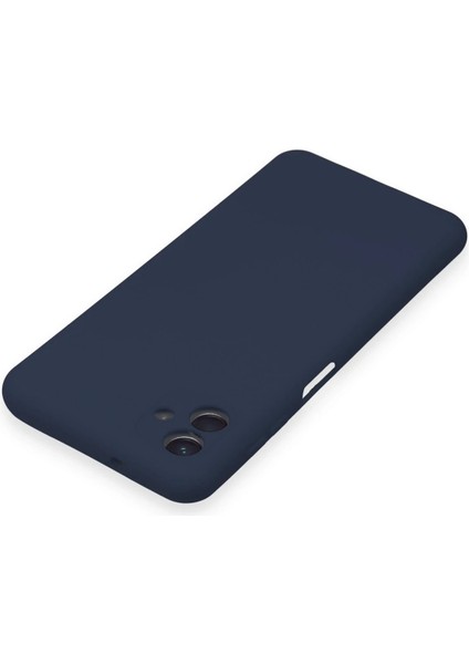 Samsung Galaxy A04 Kılıf Nano Içi Kadife Silikon - Lacivert - YKD2766-5990
