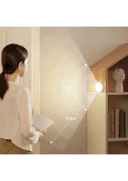 Hareket Sensörlü USB Şarjlı LED Işık, Oda, Mutfak, Salon, Merdiven Için Aydınlatma
