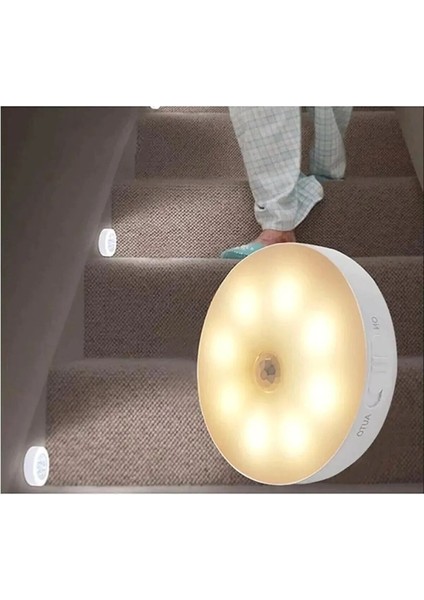 Hareket Sensörlü USB Şarjlı LED Işık, Oda, Mutfak, Salon, Merdiven Için Aydınlatma