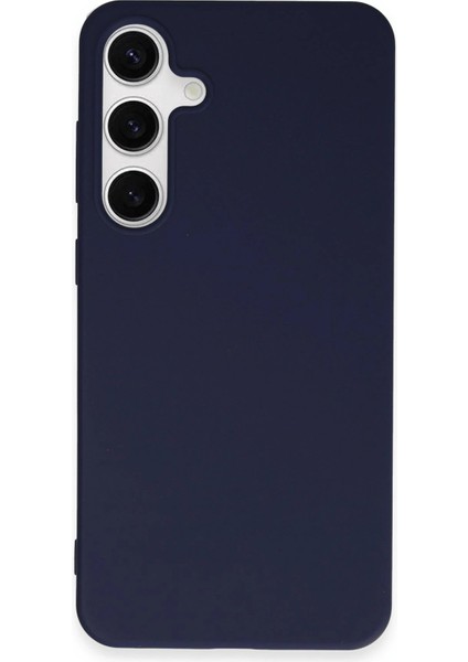 Samsung Galaxy S24 Plus Kılıf First Silikon - Lacivert - YKD9866-1451