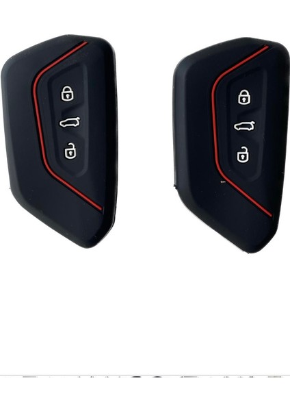 Volkswagen Yeni Caddy Silikon Anahtar Kılıfı 2 Adet PNT02