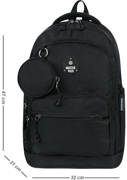 Unisex Lise Sırt Çantası Ortaokul Sırt Çantası 47*32 cm Cüzdan-Anahtarlık Hediyeli