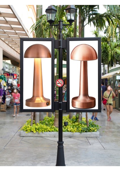 Mantar Tasarımlı Dokunmatik LED Masa Lambası, Şarjlı ve Ayarlanabilir Işık Seviyesi fiyatları