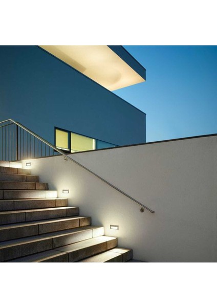 5W Dikdörtgen LED Armatür, IP65, Dış Mekan, Nemli Alan, 3200K, Sensörsüz