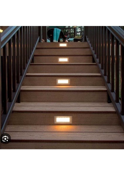 5W Dikdörtgen LED Armatür, IP65, Dış Mekan, Nemli Alan, 3200K, Sensörsüz indirimleri