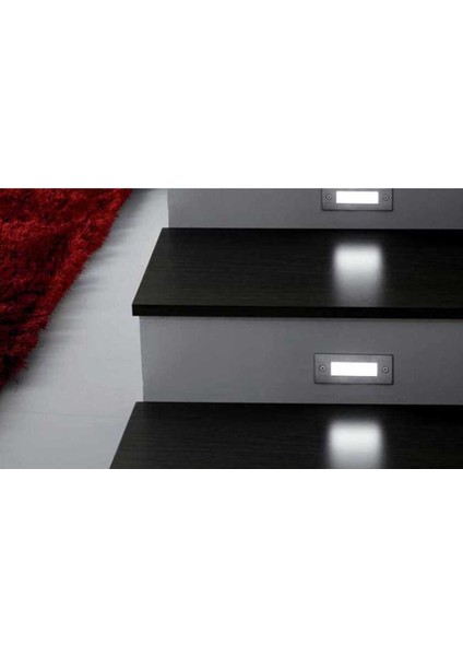 5W Dikdörtgen LED Armatür, IP65, Dış Mekan, Nemli Alan, 3200K, Sensörsüz