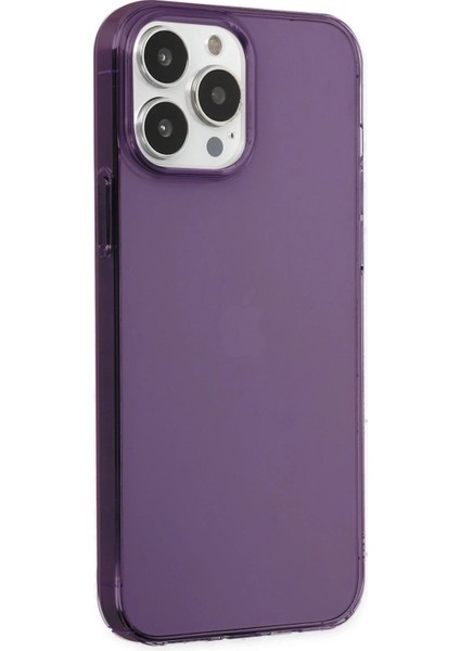 iPhone 14 Pro Kılıf Pc Sert Şeffaf Kapak - Mor - YKD3046-6977