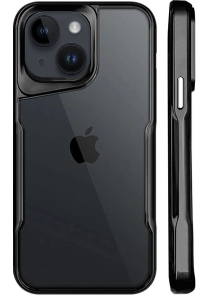 iPhone 15 Kılıf Boyi Silikon Kapak - Siyah - YKD7914-6303