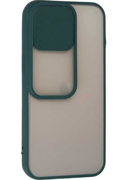 iPhone 13 Pro Kılıf Palm Buzlu Kamera Sürgülü Silikon - Yeşil - YKD9606-7260 fiyatları