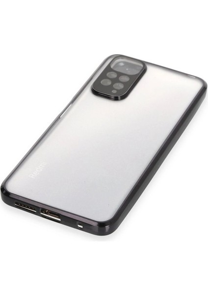 Xiaomi Redmi Note 11 Kılıf Lensli Silikon - Siyah - YKD8724-1363