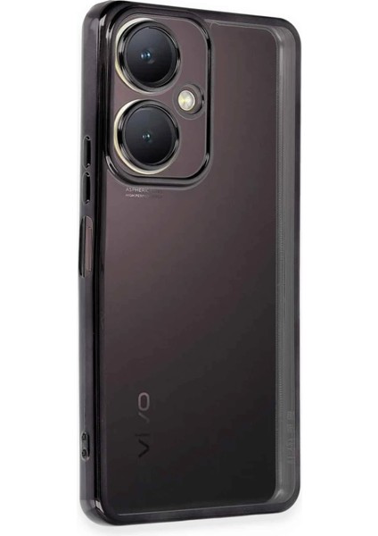 Vivo Y27 Kılıf Lensli Silikon - Siyah - YKD6409-2824