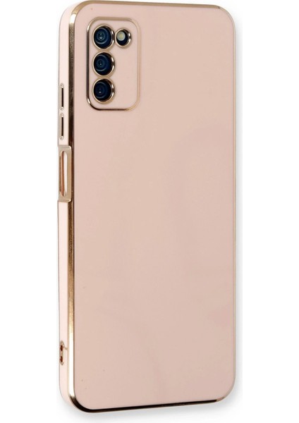 Samsung Galaxy A03S Kılıf Volet Silikon - Pembe - YKD2211-1355