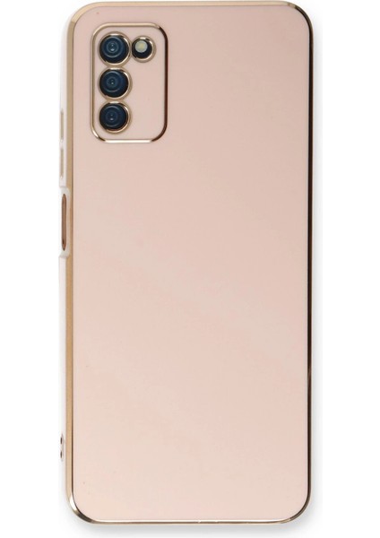 Samsung Galaxy A03S Kılıf Volet Silikon - Pembe - YKD2211-1355