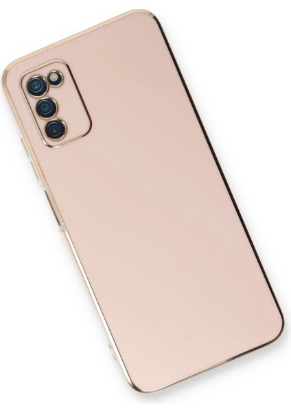 Samsung Galaxy A03S Kılıf Volet Silikon - Pembe - YKD2211-1355