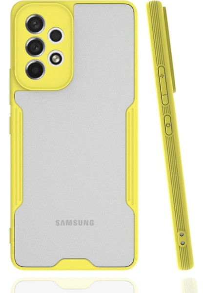 Samsung Galaxy A33 5g Kılıf Platin Silikon - Sarı - YKD3612-4623