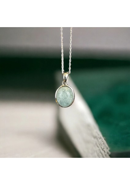 Akuamarin Gümüş Kolye