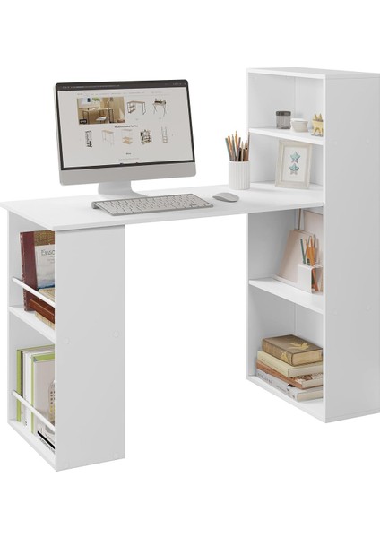 Modern ve Fonksiyonel Çalışma Masası – Beyaz