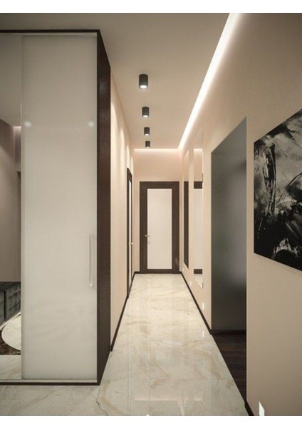 11X10 cm Metal Kasa, 7W Beyaz Işık, GU10 Duylu Sıva Üstü Tavan Armatürü indirimleri