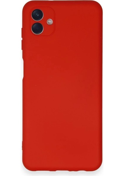 Samsung Galaxy A04 Kılıf Nano Içi Kadife Silikon - Kırmızı - YKD2196-5795