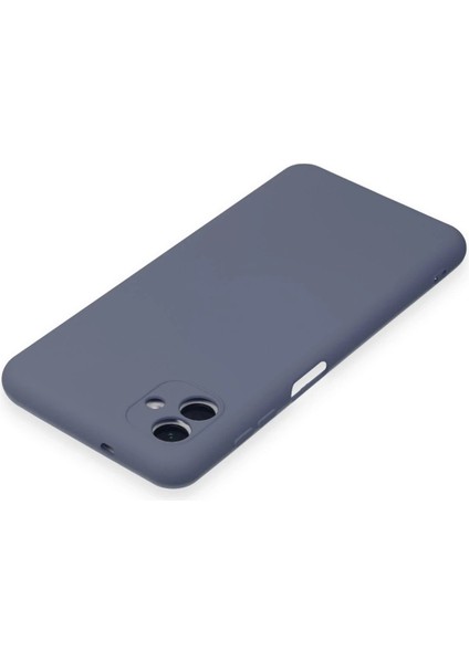 Samsung Galaxy A04 Kılıf Nano Içi Kadife Silikon - Gri - YKD9277-9052