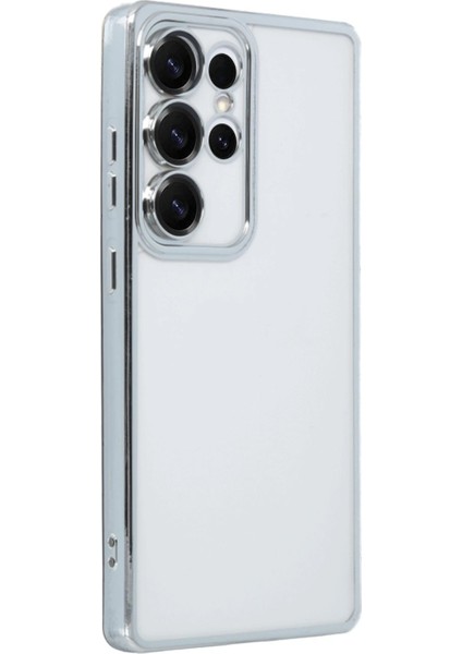Samsung Galaxy S25 Ultra Kılıf Lensli Silikon - Gümüş - YKD1351-4360 fiyatları