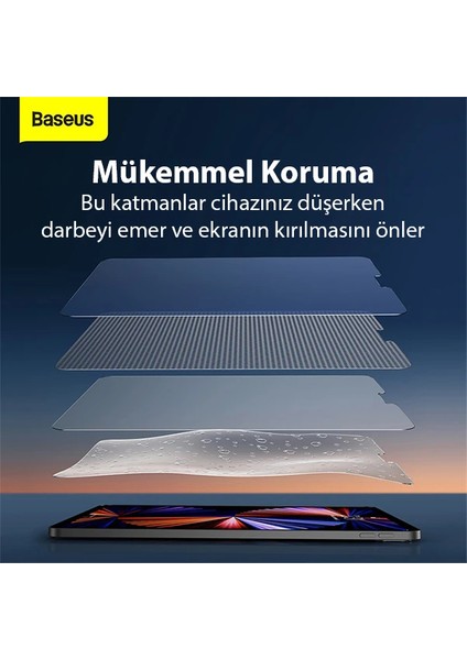 Baseus 0.3mm iPad Mini 6 (2021) ve Mini 7 (2024) Tempered Cam Ekran KORUYUCU-(1903) - YKD4117-5848