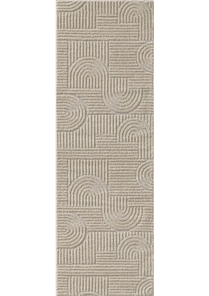 Modern Trend Tasarım Yumuşak Dokulu Özel Ebat Kesim Overloklu Jüt Taban Makine Halısı Bej indirimleri