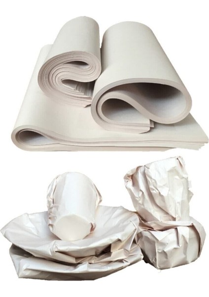 Ikili Set 100 Adet 60X40 Ambala Kağıdı + 2 Adet 45X40 Koli Bandı Tabak Bardak Eşya Paketleme Kağıdı