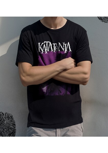' Katatonia - Brave Murder Day' Baskılı 'regular-Fit' Unisex Tişört