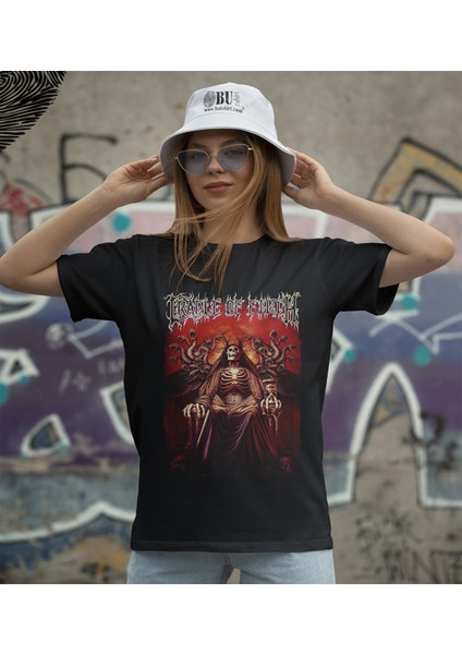 'cradle Of Filth - King's Throne ‘ Baskılı 'regular-Fit' Unisex Tişört fiyatları